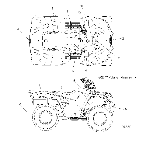 BODY, LATIN DECALS - A19SEA57L2/L7 [101359]