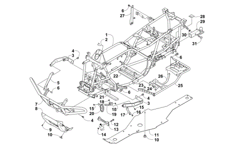 FRAME AND RELATED PARTS