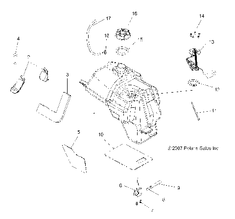 BODY, FUEL TANK ASM. - A08MH50AX/AZ (49ATVFUEL08SP500)