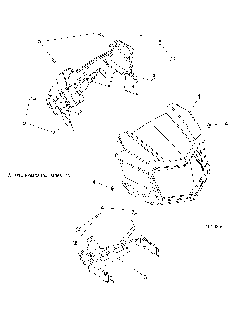 BODY, HEADLIGHT POD - A18SXE95FR (100939)
