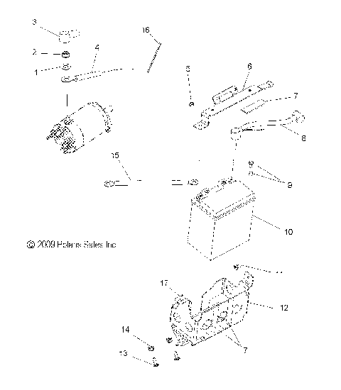 ELECTRICAL, BATTERY and CABLES - S12PT5BSL/BEL (49SNOWBATTERY11550)