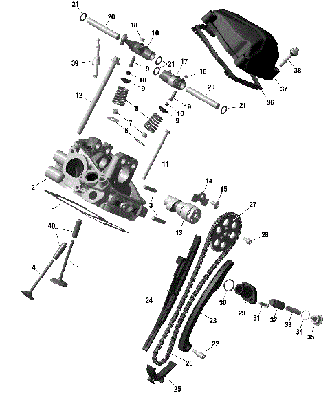 01- ROTAX - Rear Cylinder Head
