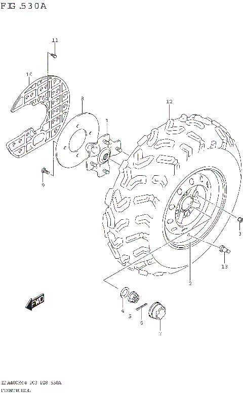 FRONT WHEEL (LT-A400F)