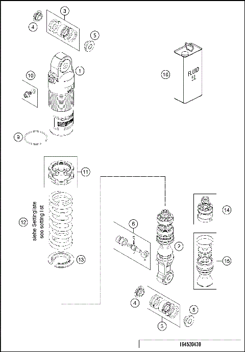 SHOCK ABSORBER DISASSEMBLED