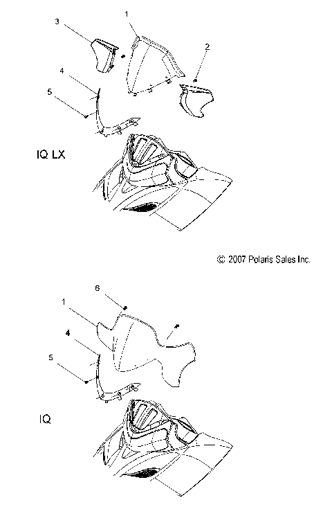 BODY, WINDSHIELD - S08PP7FS/FE/PD7FS (49SNOWWINDSHLD08IQTRBO)