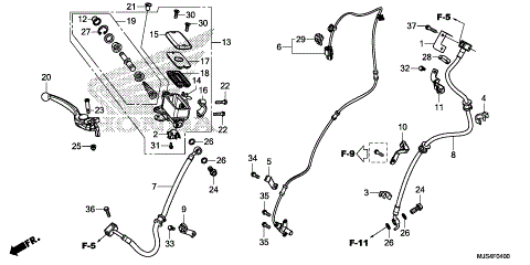FRONT BRAKE MASTER       CYLINDER (1)