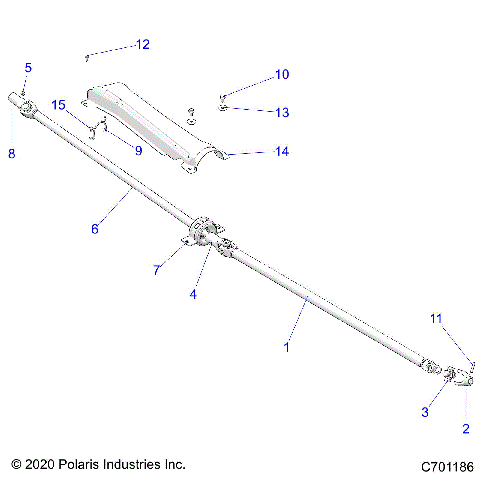 DRIVE TRAIN, PROP SHAFT - Z21N4M99AG (C701186)