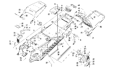 TUNNEL, REAR BUMPER, AND SNOWFLAP ASSEMBLY [97911]