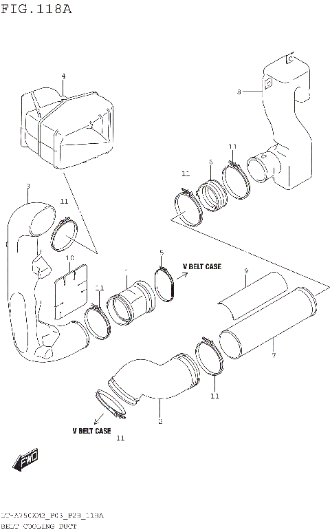 BELT COOLING DUCT