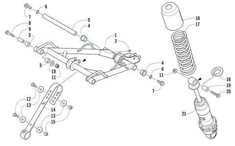 REAR SUSPENSION FRONT ARM ASSEMBLY
