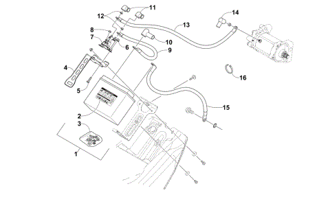 BATTERY AND TRAY ASSEMBLY