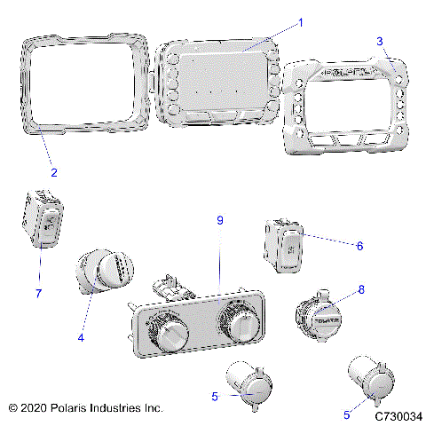 ELECTRICAL, DASH CONTROLS - R21T6U99AP/AG/BP/BG (C730034)