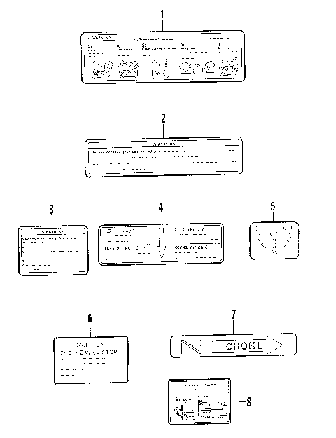 WARNING DECALS [74896]