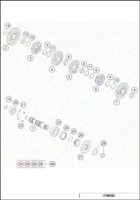 TRANSMISSION II - COUNTERSHAFT