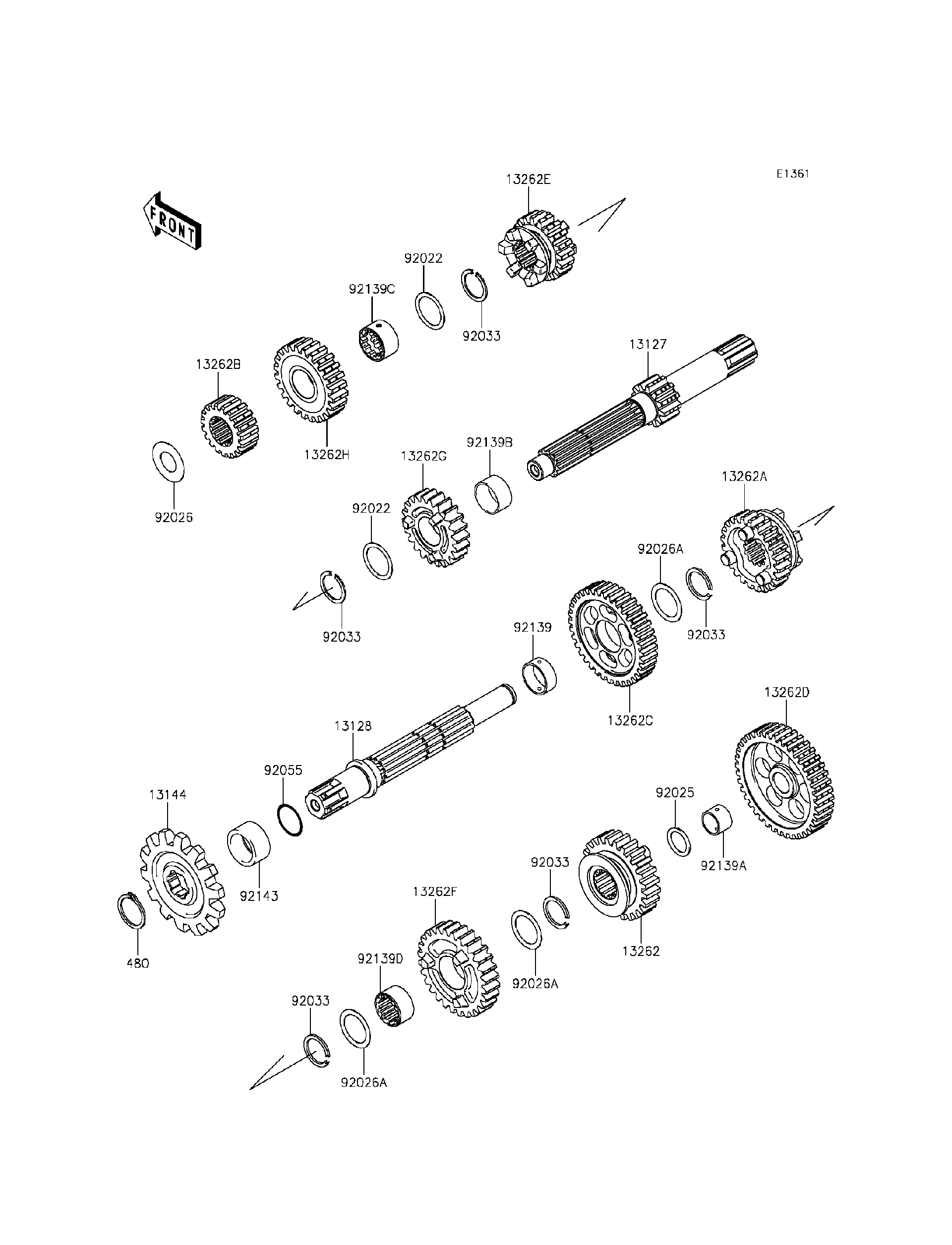 2012 Kawasaki KLX140 Transmission Motorcycles Parts Finder