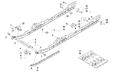 SLIDE RAIL AND TRACK ASSEMBLY [91313]
