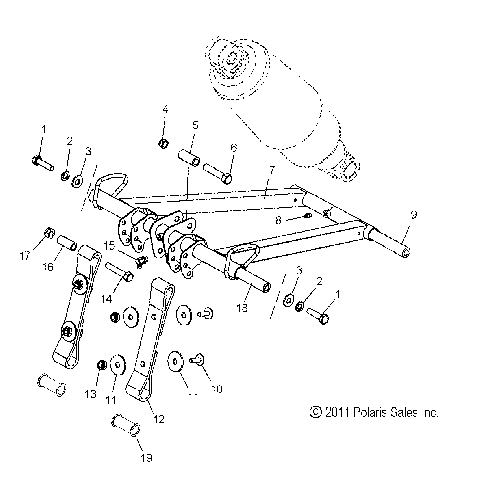SUSPENSION, TORQUE ARM, FRONT - S15CL6/CW6 ALL OPTIONS (49SNOWFTA12SBASLT)