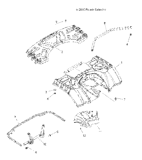 BODY, REAR CAB and REAR RACK - A14ZN5EFM (49ATVCABRR11SP550)