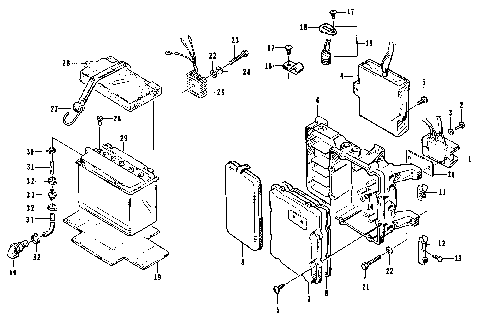 ELECTRICAL MODULE AND BATTERY [72624]