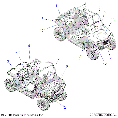 BODY, DECALS - Z20CHA57A2/E57AM (20RZR570DECAL)