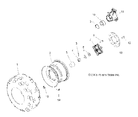 WHEELS, REAR - A15S6A76FA (49ATVWHEELREAR096X6)