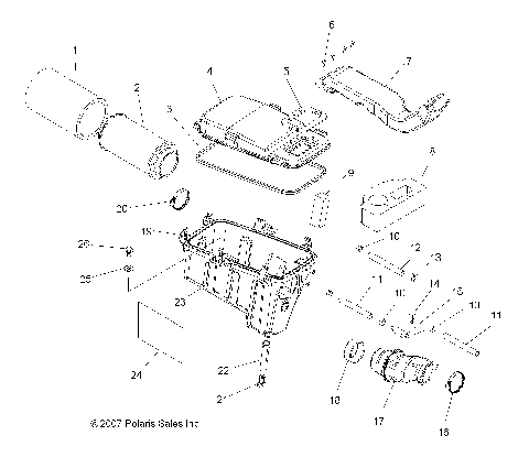 ENGINE, AIR INTAKE SYSTEM - A09TN50AX/AZ (49ATVAIRBOX08SPX25)