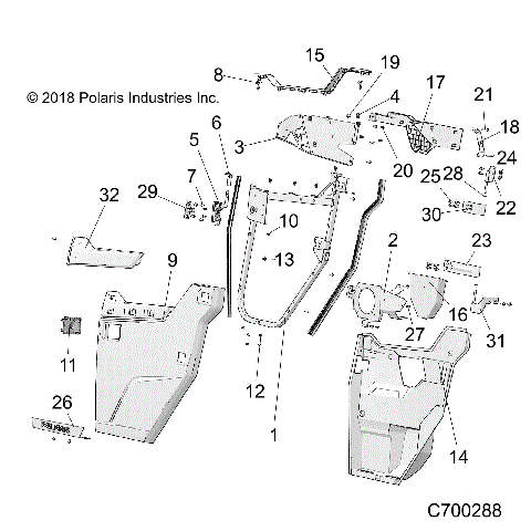 BODY, FRONT DOORS - R19RRM99AL (C700288)