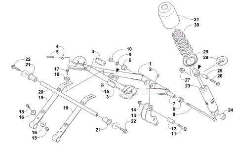 REAR SUSPENSION FRONT ARM ASSEMBLY