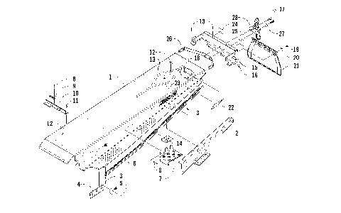TUNNEL, REAR BUMPER, AND HITCH ASSEMBLY [87639]