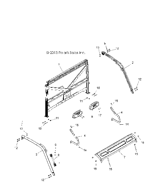 CHASSIS, CAB FRAME - ALL OPTIONS (49RGRCAB14900XP)