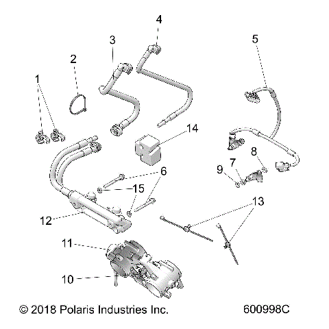 FUEL SYSTEM, RAIL, LINES and THROTTLE BODY - S23FJE8PS/8PE (600998C)