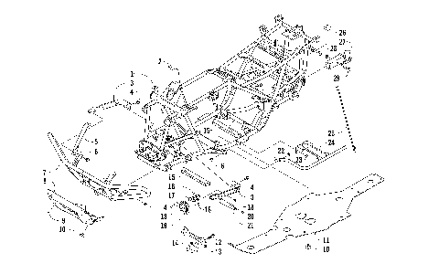 FRAME AND RELATED PARTS [95921]