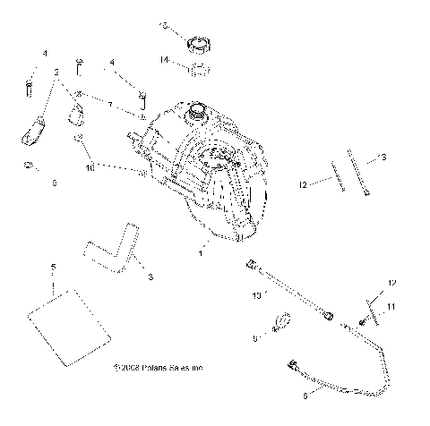 BODY, FUEL TANK ASM. - A09DN76FC (49ATVFUEL09SPTRG800I)