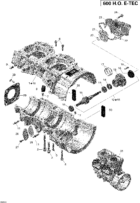 01- Crankcase And Water Pump