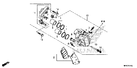 FRONT BRAKE CALIPER (1)