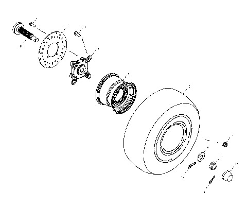 FRONT WHEEL - A10RB42AA (4970937093B06)