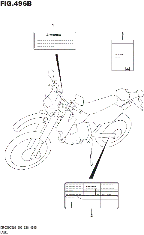 LABEL (DR-Z400SL9 E28)
