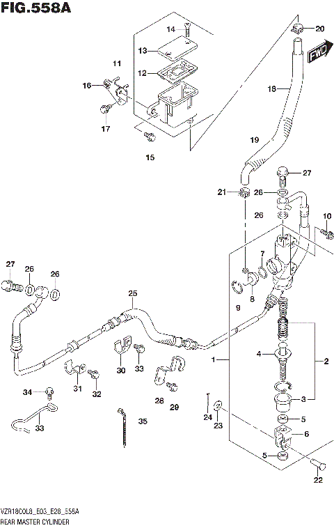 REAR MASTER CYLINDER