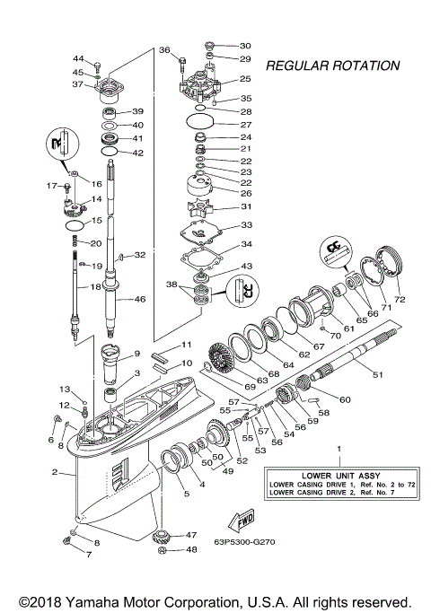 LOWER CASING DRIVE 1