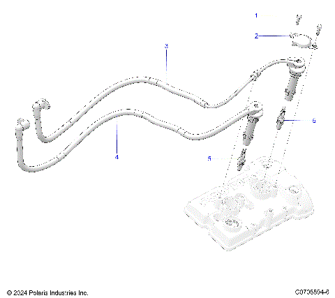 ENGINE, IGNITION COILS AND SPARK PLUGS