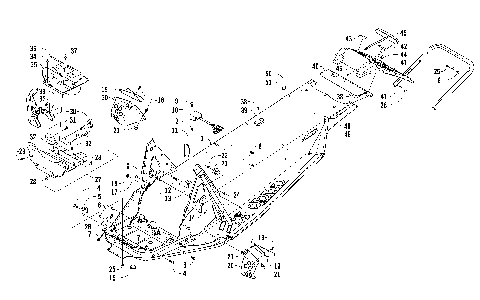 CHASSIS, REAR BUMPER, AND SNOWFLAP ASSEMBLY [91840]