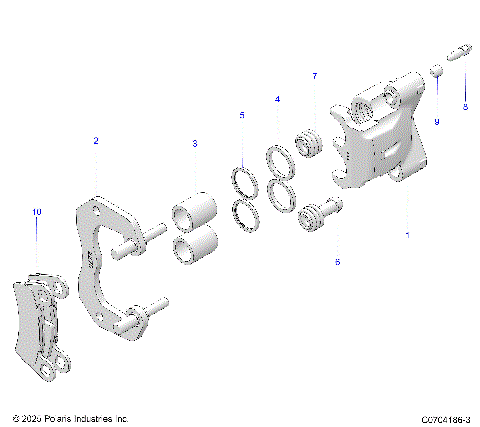 BRAKES, REAR CALIPER
