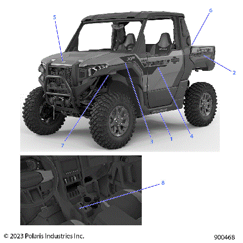 BODY, DECALS, GRAPHICS - G24G2K99AH/BH (900468)