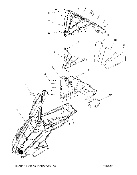 BODY, HOOD ASM., PLENUM - S17MBX6JSA/JEA (600446)