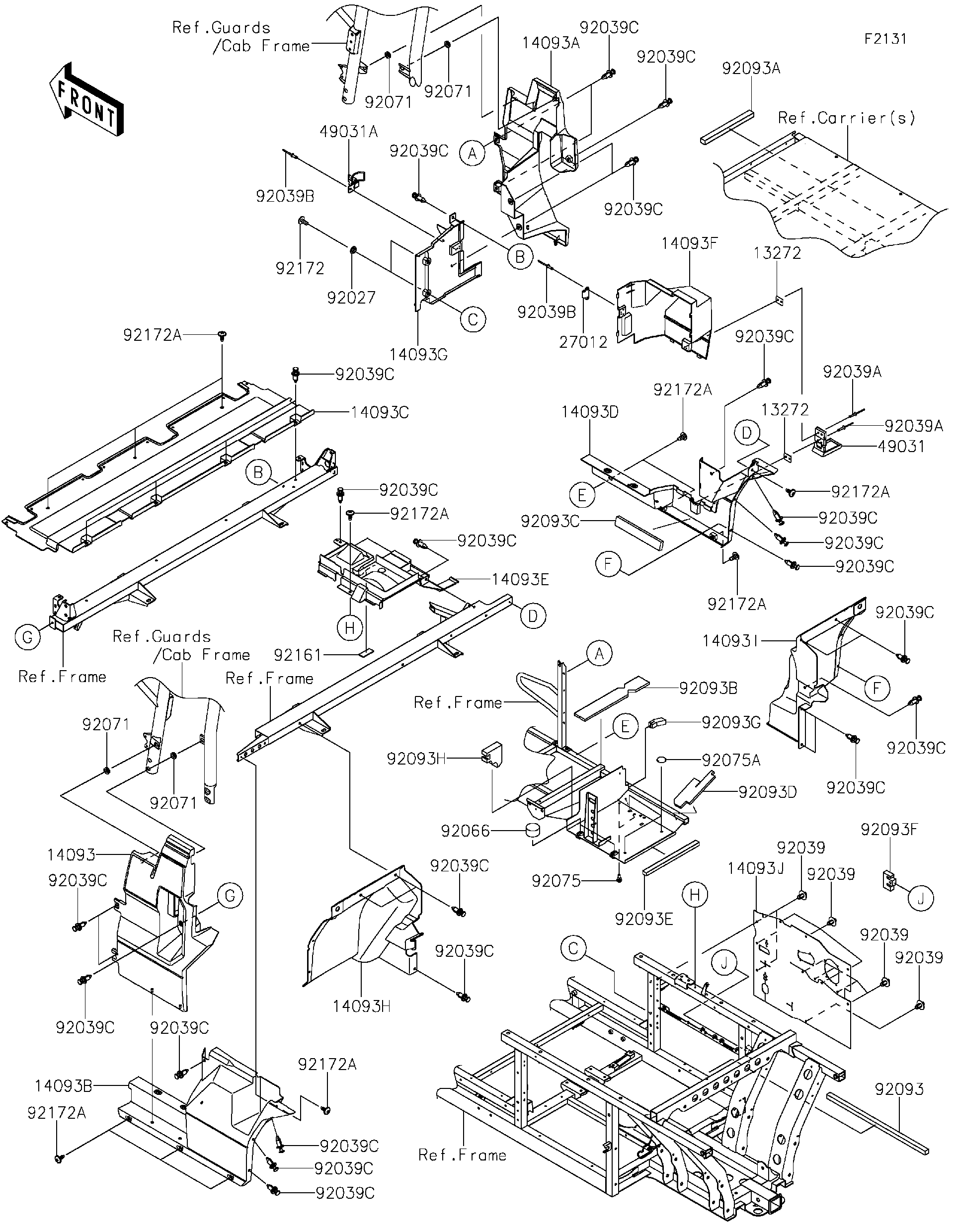 2021 Kawasaki MULE PRO-DX EPS DIESEL Frame Fittings(Rear
