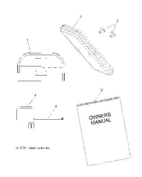 TOOLS, TOOL KIT and OWNERS MANUAL - S15CL6/CW6 ALL OPTIONS (49SNOWTOOL12SBASLT)
