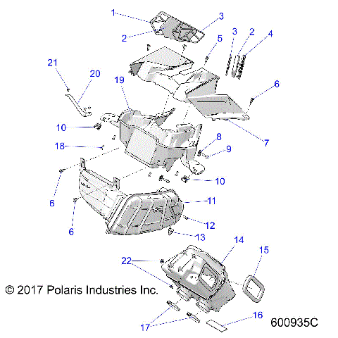 ENGINE, AIR INTAKE SYSTEM - S21EEC8RS ALL OPTIONS (600935C)