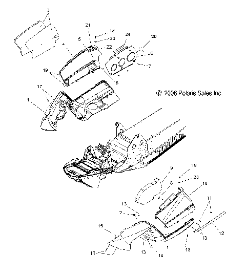 BODY, FENDERS and SIDE PANELS - S08PL7JS (49SNOWFENDERS08RMKSPL)