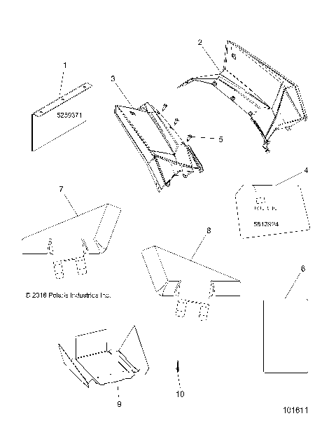 BODY, REAR CAB AND HEAT SHIELDS - A17SVA95N2/SVE95NM (101611)
