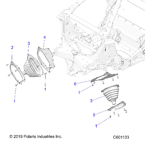 CHASSIS, TIE ROD BOOT ASM. - S21CBU5BSL (C601133)